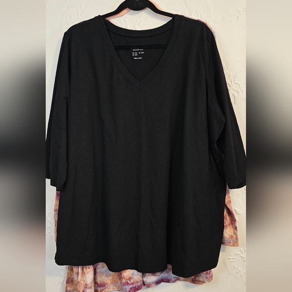 Susan Graver Set 2 Womens 3XL Long Sleeve Shirts - Picture 2 of 8